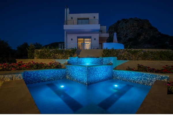 Luxurious villa with  unique architecture in the heart of an olive grove