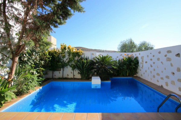 Traditional cozy villa with a small garden, open-space sitting area and private pool