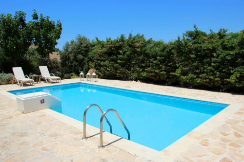 Hillside Villa with sunset and mountain view