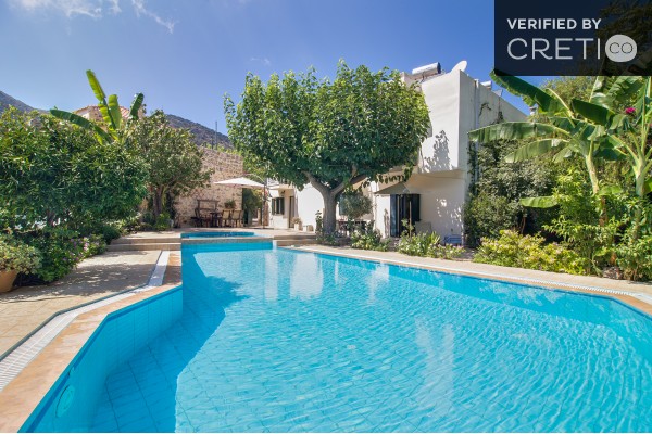 Private pool with magnificent view of the mountains next to Bali village