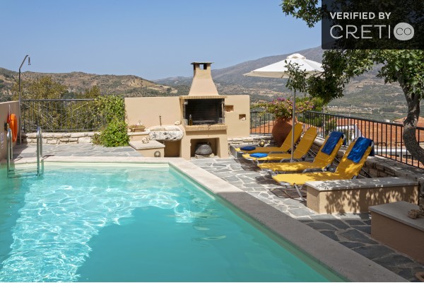 The pool and barbeque area