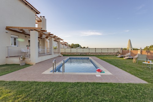 3-storey private pool villa mountain and olive grove views
