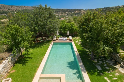 Three cottage complex, shared pool surrounded by nature