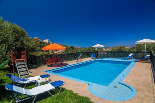 Two floor villa with panoramic view of the area of Almyrida