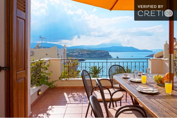 Enjoy your meal and the unique view of Almyrida bay