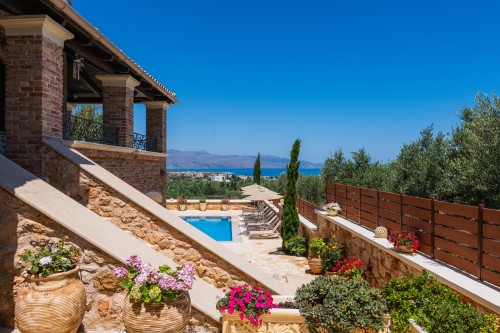 Two floor magnificent seaview villa made of stone, wood & iron