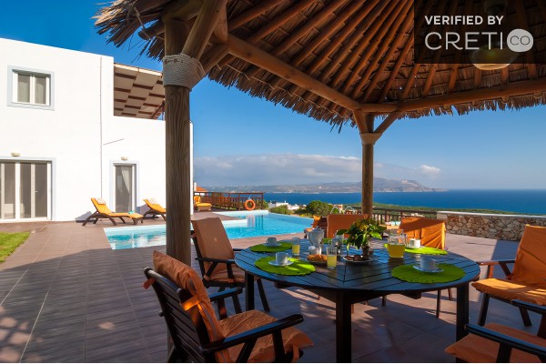 Enjoy the wonderful sea view sitting around your outdoor table