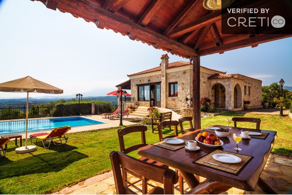 Have a nice meal after swimming in your private swimming pool