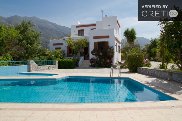 The villa- view from swimming pool